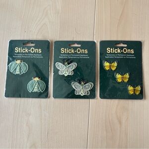 Fabric stick ons